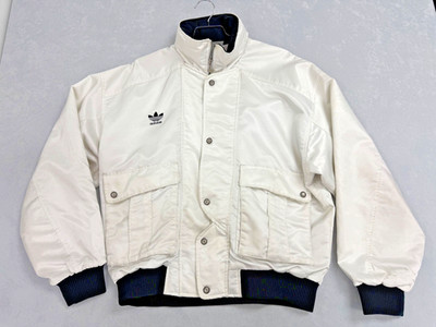 Vintage Adidas Descente Japan Ski Jacket White Trefoil Insulated JASPO O XL