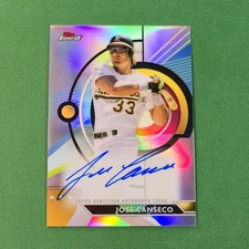 2023 Topps Finest Baseball Jose Canseco Auto FA-JC Oakland Athletics Autograph