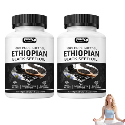 #ad #ad NEW Purely Nutrient Ethiopian Black Seed Oil Softgels 4.64% Thymoquinone $30.99