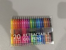 Retractable Gel Pens 20 Count New