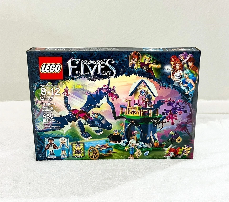 LEGO ELVES ROSALYN'S HEALING HIDEOUT 41187 SAPHIRE DRAGON MINT SEALED RETIRED - Image 4 of 4