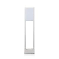 Stehleuchte AußEnbereich Led Wegelampe Standleuchte Aluminium Weiß IP65 H 80 Cm