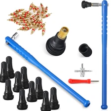 43pcs Set Valve Stem Puller Tool Installer Car Tire Plug Remover Core Repair Ihd
