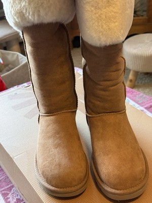 Ugg Over The Knee Bailey Button Boots Chestnut Women s 5