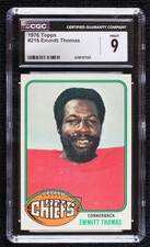 1976 Topps Emmitt Thomas #216 CGC 9 Mint HOF x0o