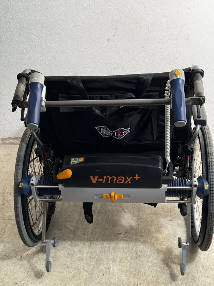 AAT V-Max Elektrische Schiebehilfe + B&B Rollstuhl Sitzbr. 65 cm - Bild 3 von 4