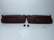 1990 Mercedes W126 300SE 420SEL 560SEL Sun Visor Set Pair Red Please Read