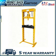 12ton Hydraulic Press Wpress Plates Adj Heavy Duty H-frame Shop Press Garage Us