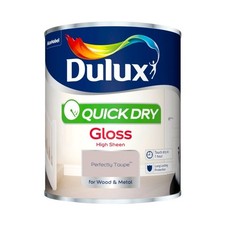 Dulux Quick Dry Gloss Paint Interior Wood Metal All Colors 750ml