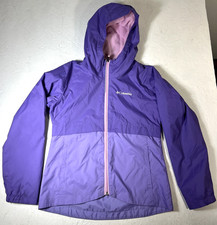 Columbia Girls' Rain-Zilla II Jacket Purple Two Tone Youth M 10-12
