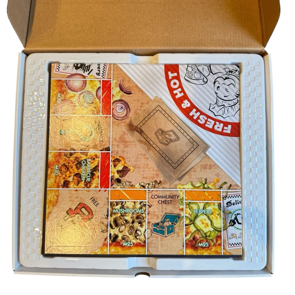 Hasbro Monopoly Pizza Game Edition Complete 2018 Rare Game Family - Image 4 of 4