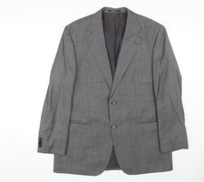 Mens UK Size 56 Baumler Regular Grey Suit Jacket