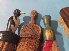 VINTAGE LOT OF 4   Brushs + SHOE POLISH BRUSHES(WOOD)