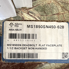 Adams Rite MS1850SN450-628 Deadbolt Flat Faceplate 1-1/2 Backset Non-Handed