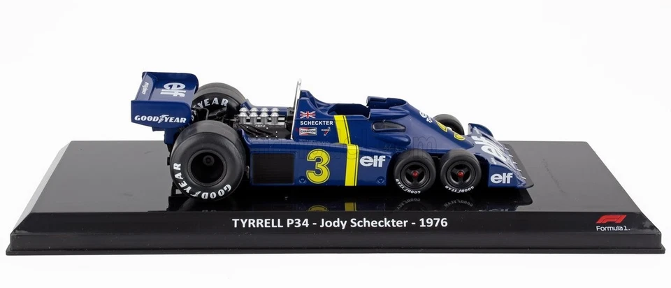 MODELLINO AUTO STATICO CENTAURIA TYRRELL F1 P34 6 RUOTE 1976 SCHECKTER 1/24 - Immagine 3 di 3