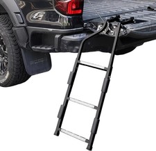 Tailgate Ladder for Pickup Truck, Universal 34"-42" Height Adjustable Tailgate