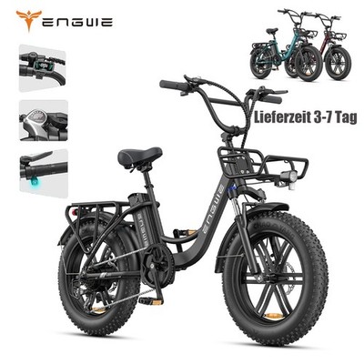 ENGWE L20 Boost City Electric Fat Bike 250W 20 Zoll 126KM Elektrofahrrad 7 Gänge