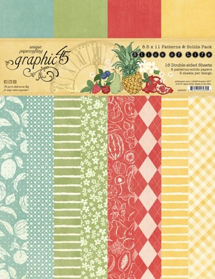 Grafik 45 8,5'' x 12'' Papier Block Muster und Feststoffe Lebensscheibe 4503231