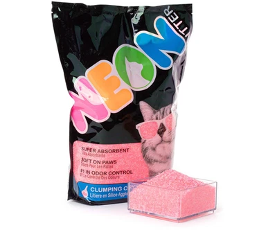 NEON Clumping Silica Gel Crystal Cat Litter, Pink - Image 1 of 4