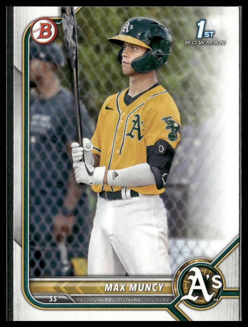 Max Muncy 2022 Bowman 1st Edition #BPPF-89 Oakland Athletics