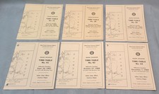 1960's UNION PACIFIC RAILROAD Assorted IDAHO DIVISION Employee TIME TABLE Lot