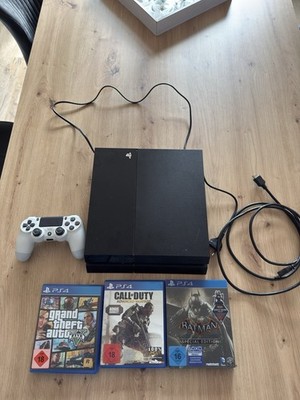 Sony PlayStation 4 500GB  | Schwarz | inkl. Dualshock Controller + 3 Spiele HDMI