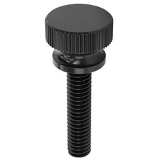 Nylon Thumb Screws, 8-32 Thread 10, Black, 3/4" 
