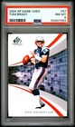 2004 SP GAME USED #57 TOM BRADY PSA 8