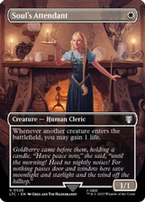 Light Play x 1 Soul's Attendant - Foil - Borderless Commander: The Lord of the R