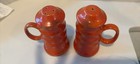 Vintage Frankoma Orange Ceramic Salt and Pepper Shakers P.2.556 — photo 2