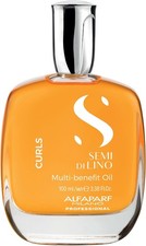 Image of Alfaparf Semi di Lino Curls Multi Benefit Moisturizing Oil For Curly Hair 100ml