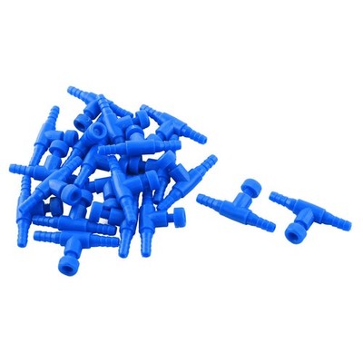 20 Stücke blau Kunststoff Fisch Tank Aquarium 1 Wag Luft Ventil Verbinder