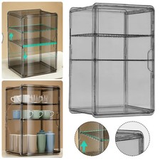Acrylic Baby Bottle Storage Container 3 Tier Adjustable Organizer Magnetic Door