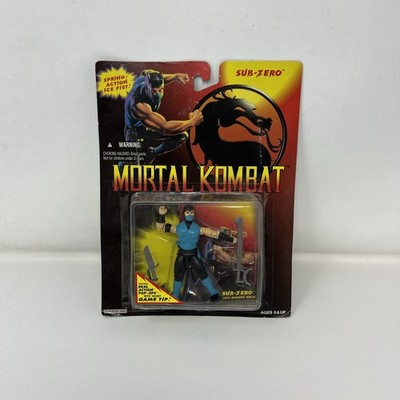 1994 Hasbro Mortal Kombat Sub-Zero Figure Spring Action Ice Fist New READ