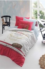 Nautical Sailing Boat Duvet Cover Set Coastal Maritime Bedding