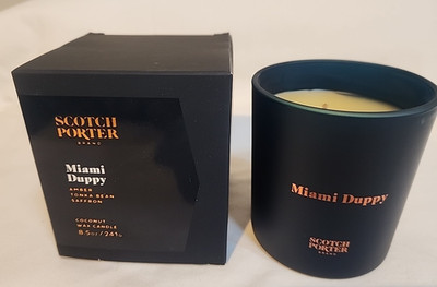 Scotch Porter Miami Duppy Scented Candle Amber, Tonka Bean, Saffron