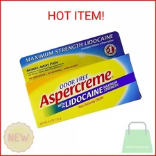 Aspercreme with Lidocaine Maximum Strength Pain Relief Cream, 4.7 oz.