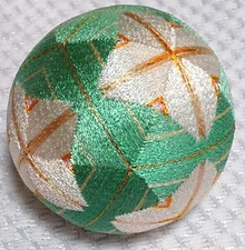 Pallamano tradizionale giapponese verde chiaro filo TEMARI palla decorata...