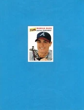 2003 Topps Heritage #407 Marcus Giles! SP! Atlanta Braves!