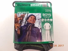  CLIMATESMART CLIMATE SMART BASE LAYER THERMAL 2-PIECE SET SZ XSMALL GRAY