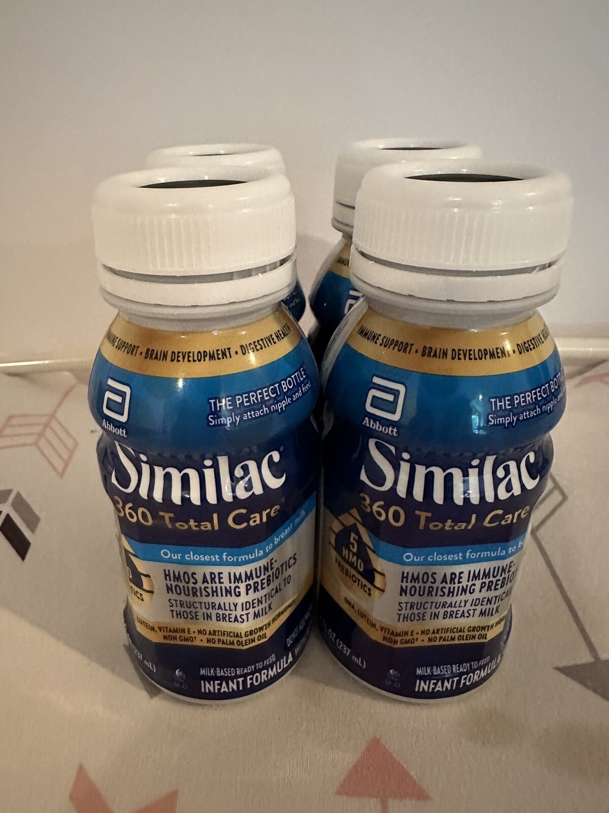 Lot Of 4 EMPTY Baby Formula Containers Ready To Feed Bottles For Reborn Baby 8oz