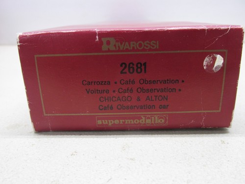 RIVAROSSI ~ THE ALTON LIMITED (CHICAGO) OBS. PASSENGER CAR W/INTERIOR~HO SCALE - Picture 6 of 6
