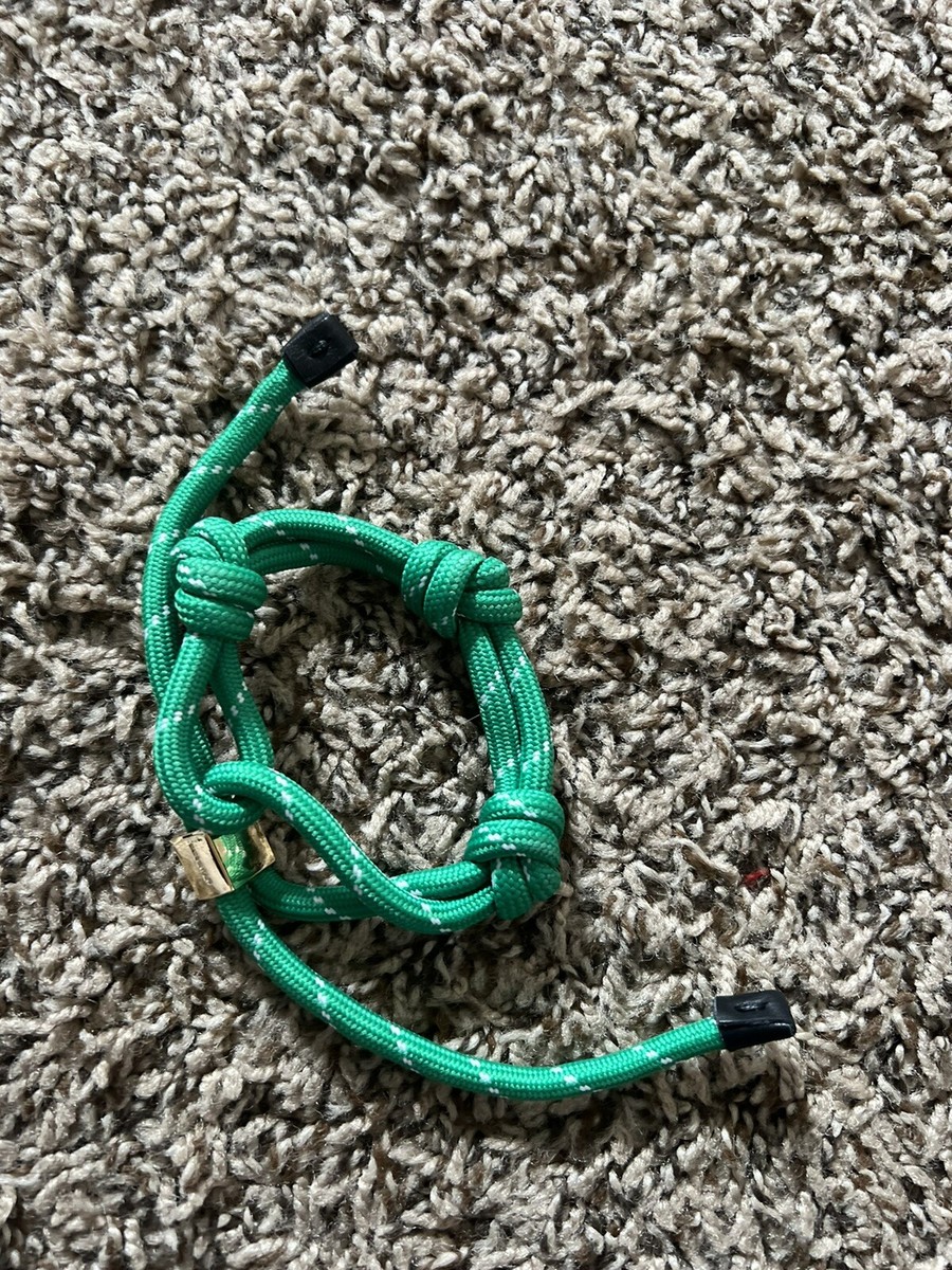 Green Miu Miu cord and nylon bracelet bag Charm | eBay