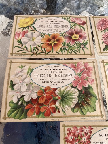 4 - S.E. Briggs Trade Card - Drug/medicine - Nevada, IA. P572 - Picture 2 of 8