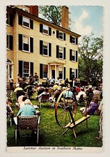 1970s Summer Estate Antique Auction Southern VTG Maine Postcard Elderly Seniors 