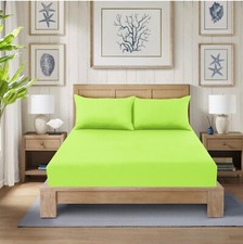 EXTRA DEEP Fitted Sheet 25CM/40CM Bed Sheet Single Double Super King Pillowcases