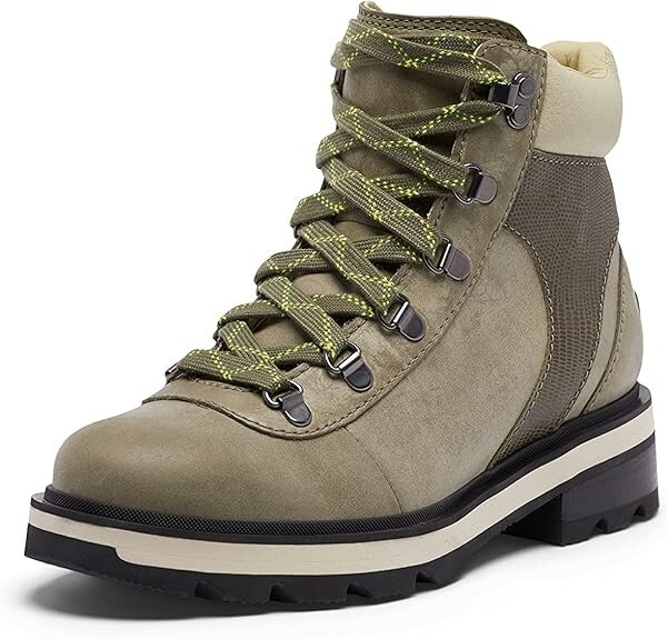 Sorel Lennox Hiker STKD Women's US Hiking Boots Stone Green - Main Image