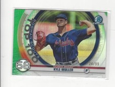 2020 Bowman Chrome Scouts Top 100 Green Refractor #BTP68 Kyle Muller Braves /99