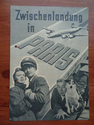 Filmprogramm  / Kino-Flyer  Zwischenlandung in Paris / Escale à Orly