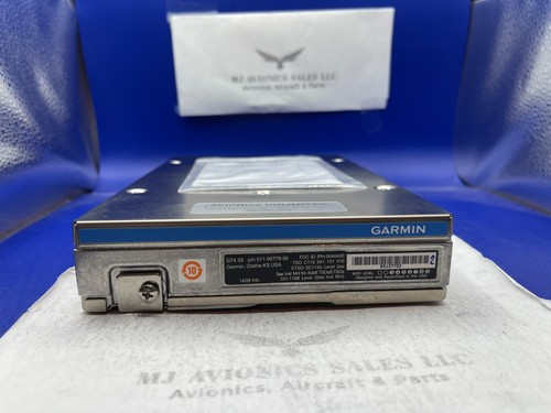 GARMIN GTX 33ES MODE S TRANSPONDER P/N 011-00779-30 FRESH FORM FAA 8130-3